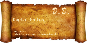 Depta Dorina névjegykártya